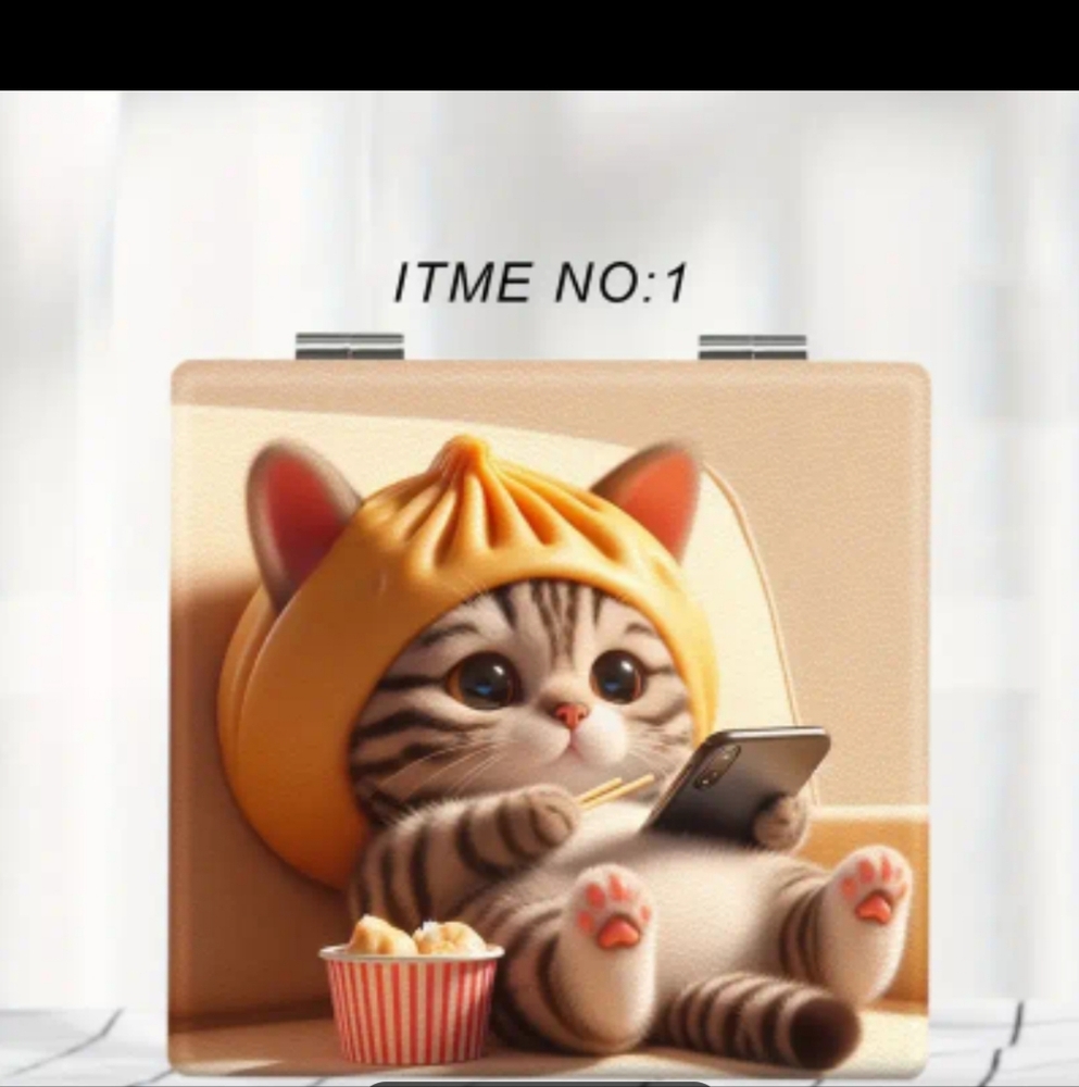 Sweet Kitty Compact Mirror